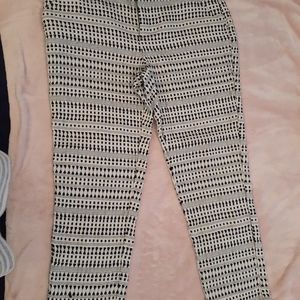 👜Cream/Black‎ Trouser - #516